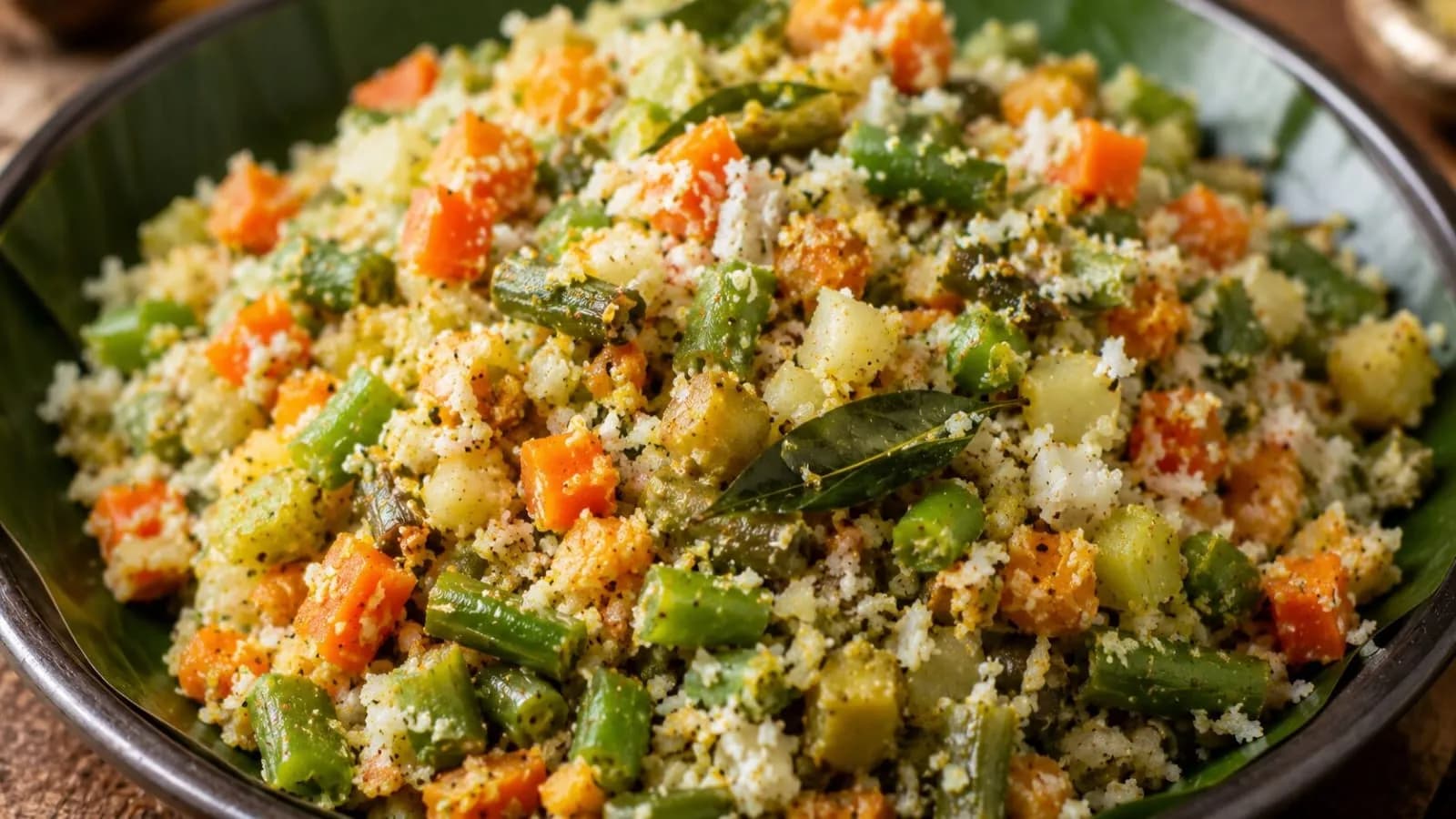 Authentic Kerala Mixed Vegetable Thoran Authentic Kerala Mixed Vegetable Thoran