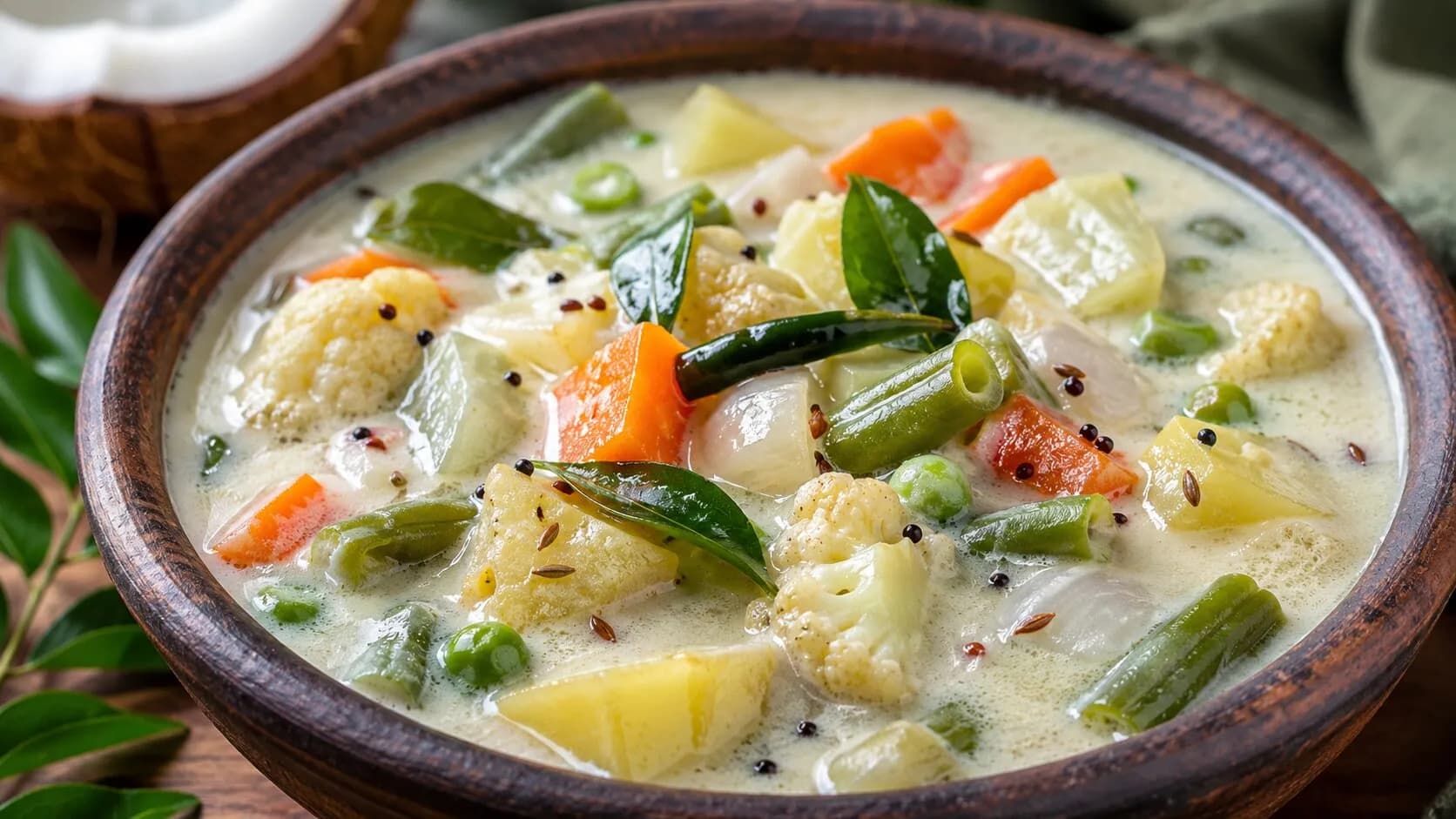 Authentic Kerala Style Vegetable Stew Authentic Kerala Style Vegetable Stew