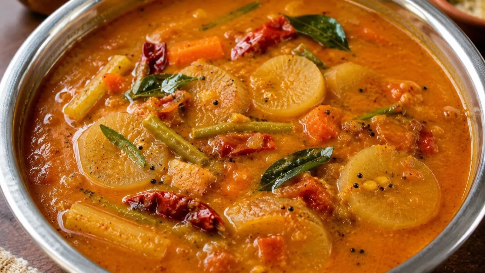 Authentic South Indian Mullangi Sambar Authentic South Indian Mullangi Sambar