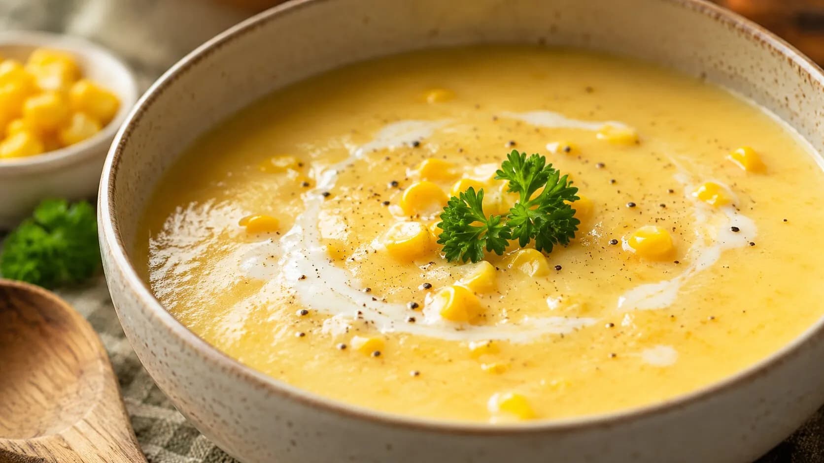 Creamy Sweetcorn and Prawn Soup
