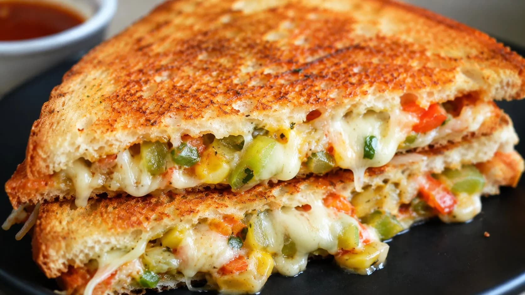 Crispy Veggie Cheese Melt Crispy Veggie Cheese Melt