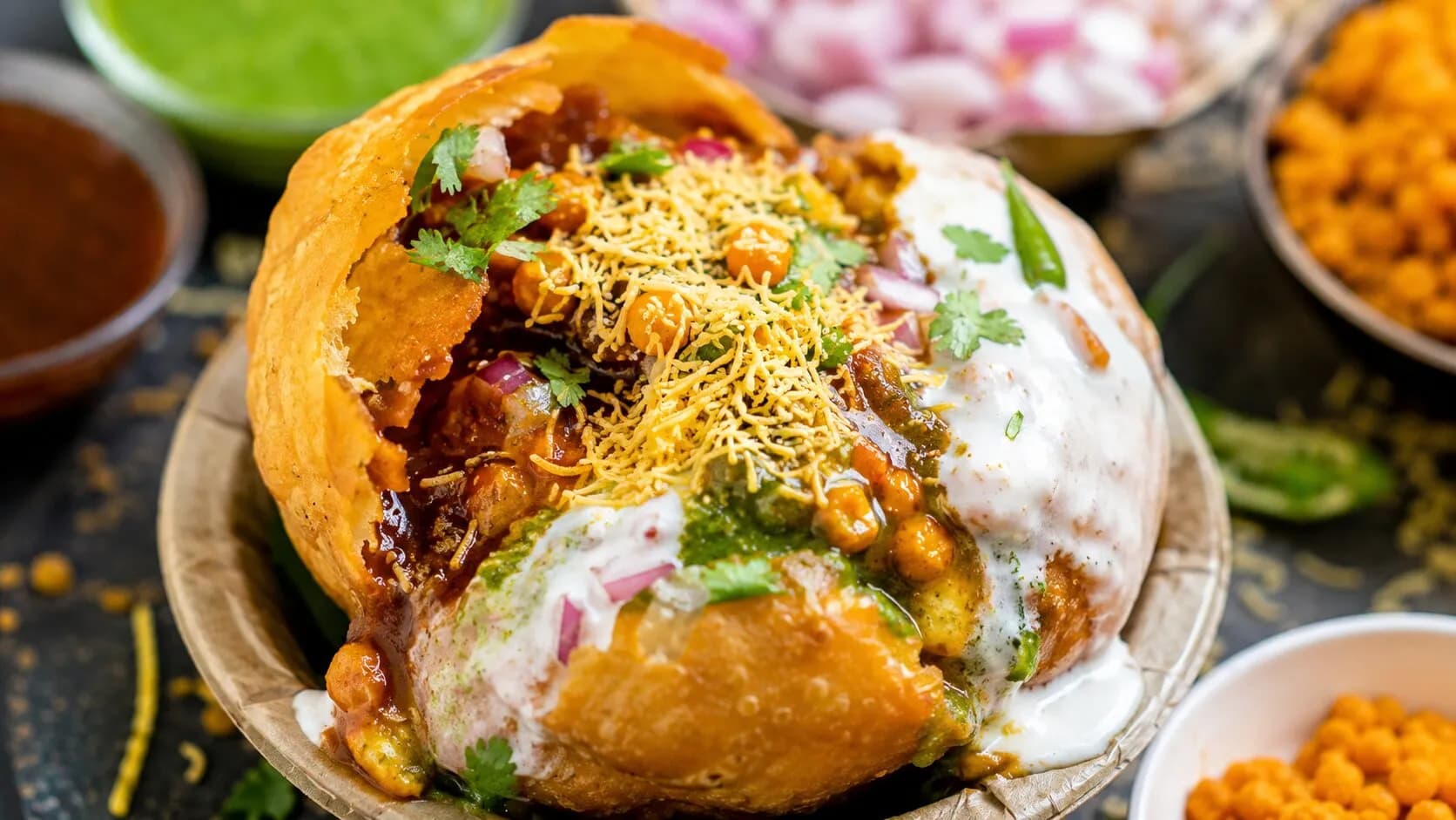 Delhi-Style Raj Kachori Delhi-Style Raj Kachori