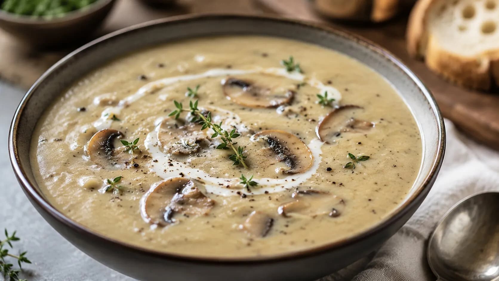 Delicious & Creamy Mushroom Soup Delicious & Creamy Mushroom Soup