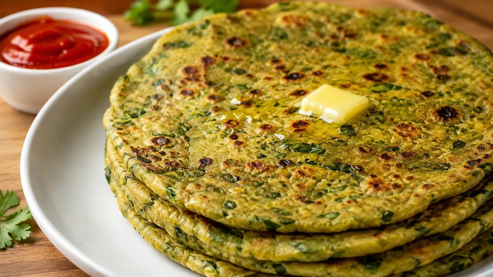 Delicious Methi Paratha Delicious Methi Paratha