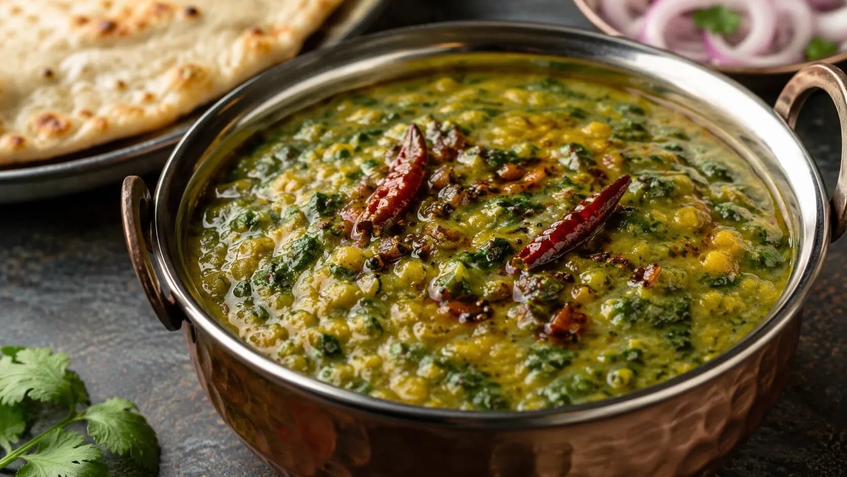 Dhaba Style Dal Palak : Spinach Lentil Curry Dhaba Style Dal Palak : Spinach Lentil Curry