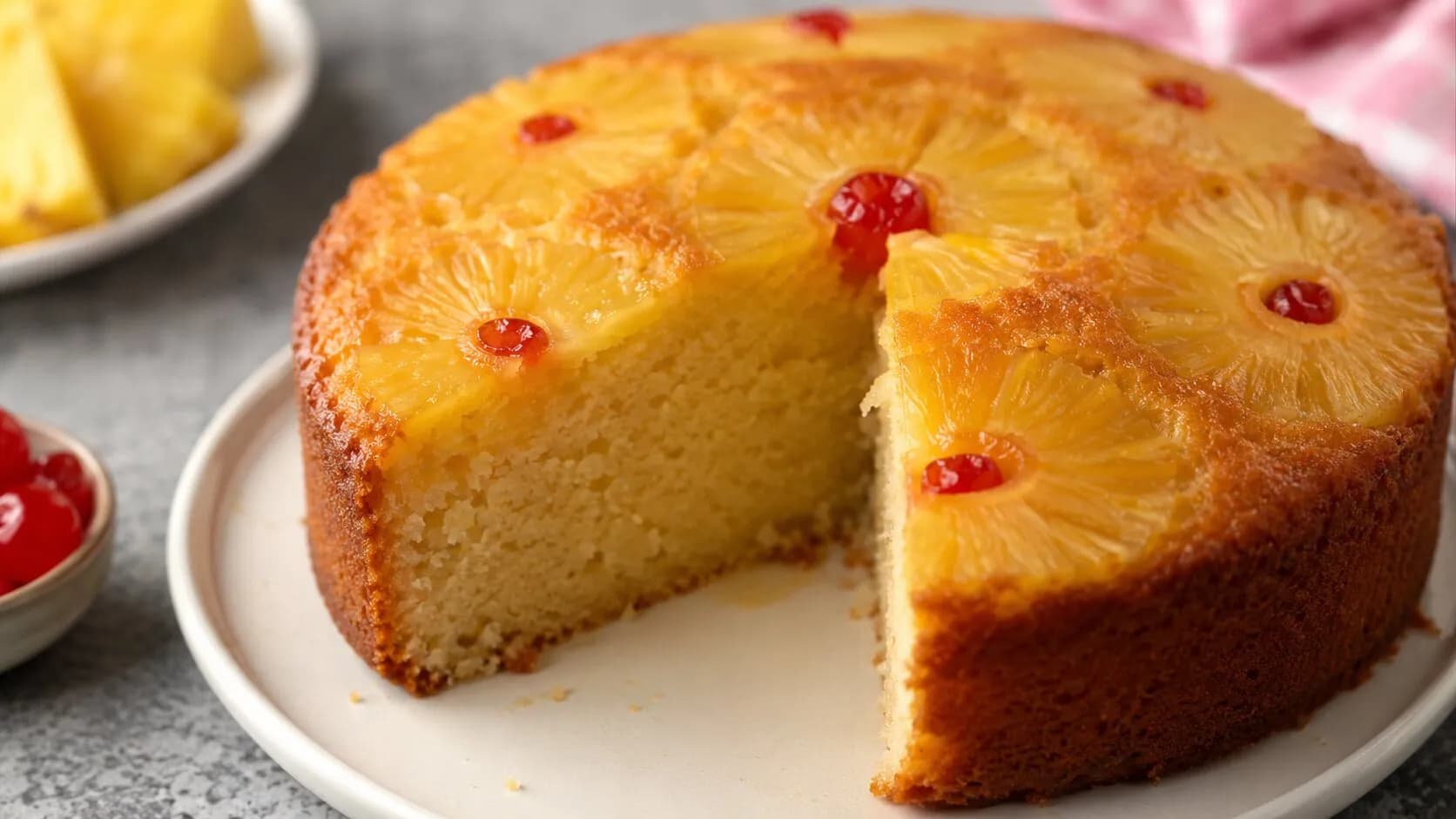 Fluffy Homemade Pineapple Cake Fluffy Homemade Pineapple Cake
