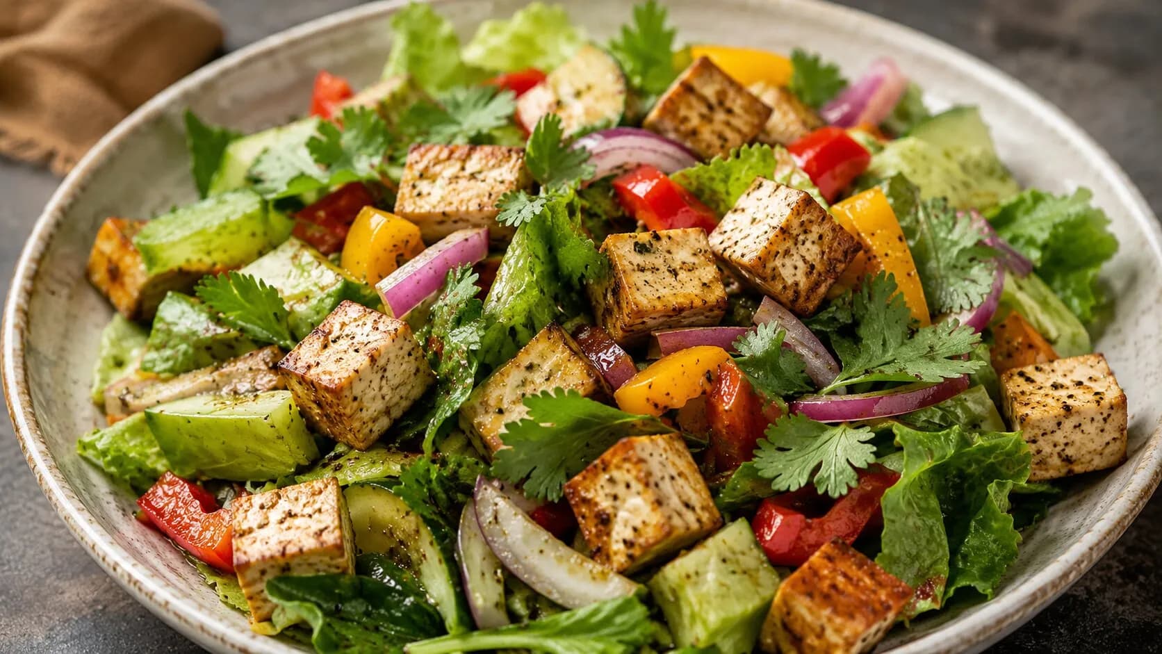 Fresh and Savory Japanese Tofu Salad Fresh and Savory Japanese Tofu Salad