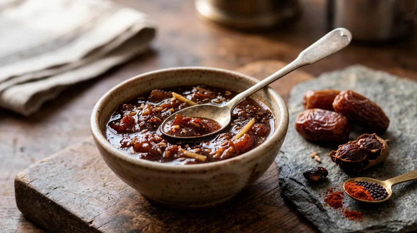 Homemade Date and Tamarind Chutney Homemade Date and Tamarind Chutney
