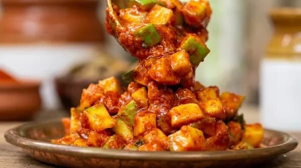 Instant Spicy and Tangy Raw Mango Pickle Instant Spicy and Tangy Raw Mango Pickle