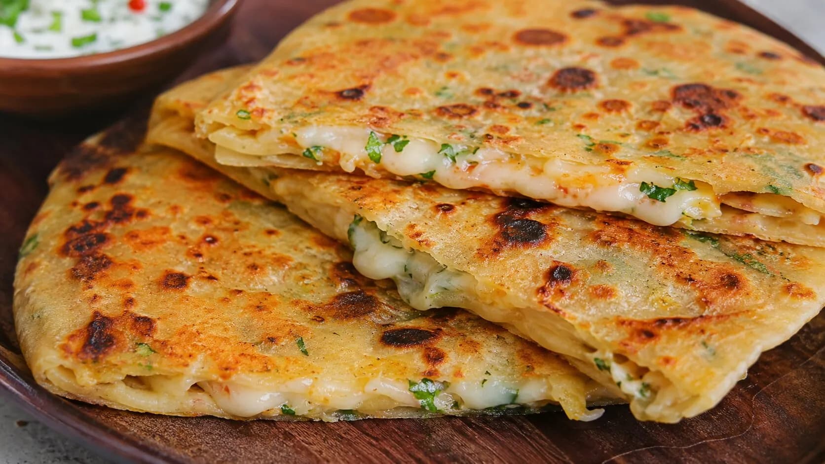 Quick & Crispy Cheese Paratha Recipe Quick & Crispy Cheese Paratha Recipe