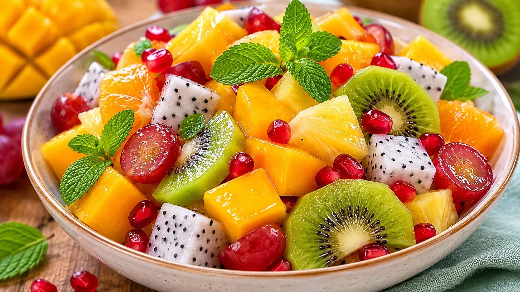 Refreshing Tropical Fruit Salad Refreshing Tropical Fruit Salad