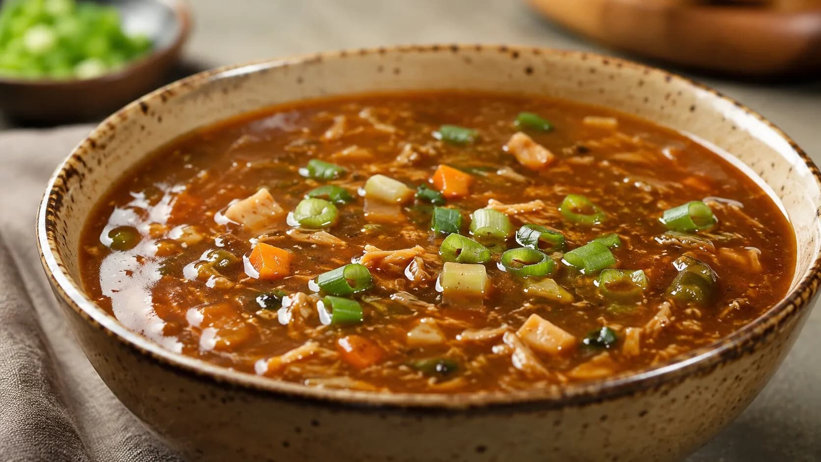 Restaurant Style Veg Hot & Sour Soup Restaurant Style Veg Hot & Sour Soup