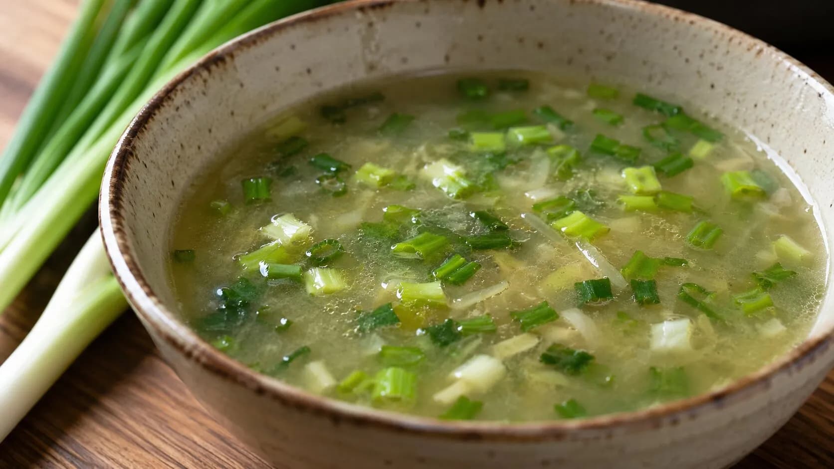 Vegan Monsoon Special Spring Onion Soup Vegan Monsoon Special Spring Onion Soup