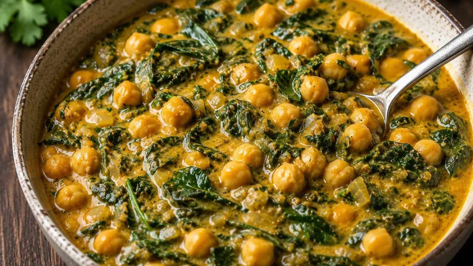 Velvety Coconut Spinach Chickpea Curry Velvety Coconut Spinach Chickpea Curry
